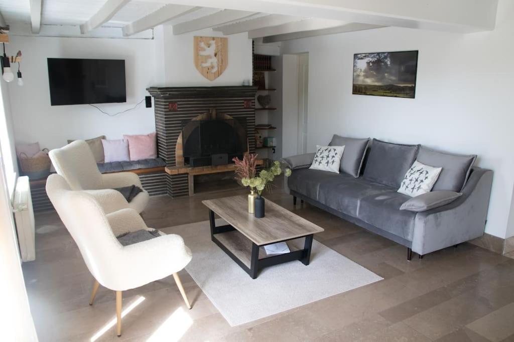 Cottage Chaleureux Au Coeur Des Monts De Flandres Saint-Jans-Cappel Luaran gambar